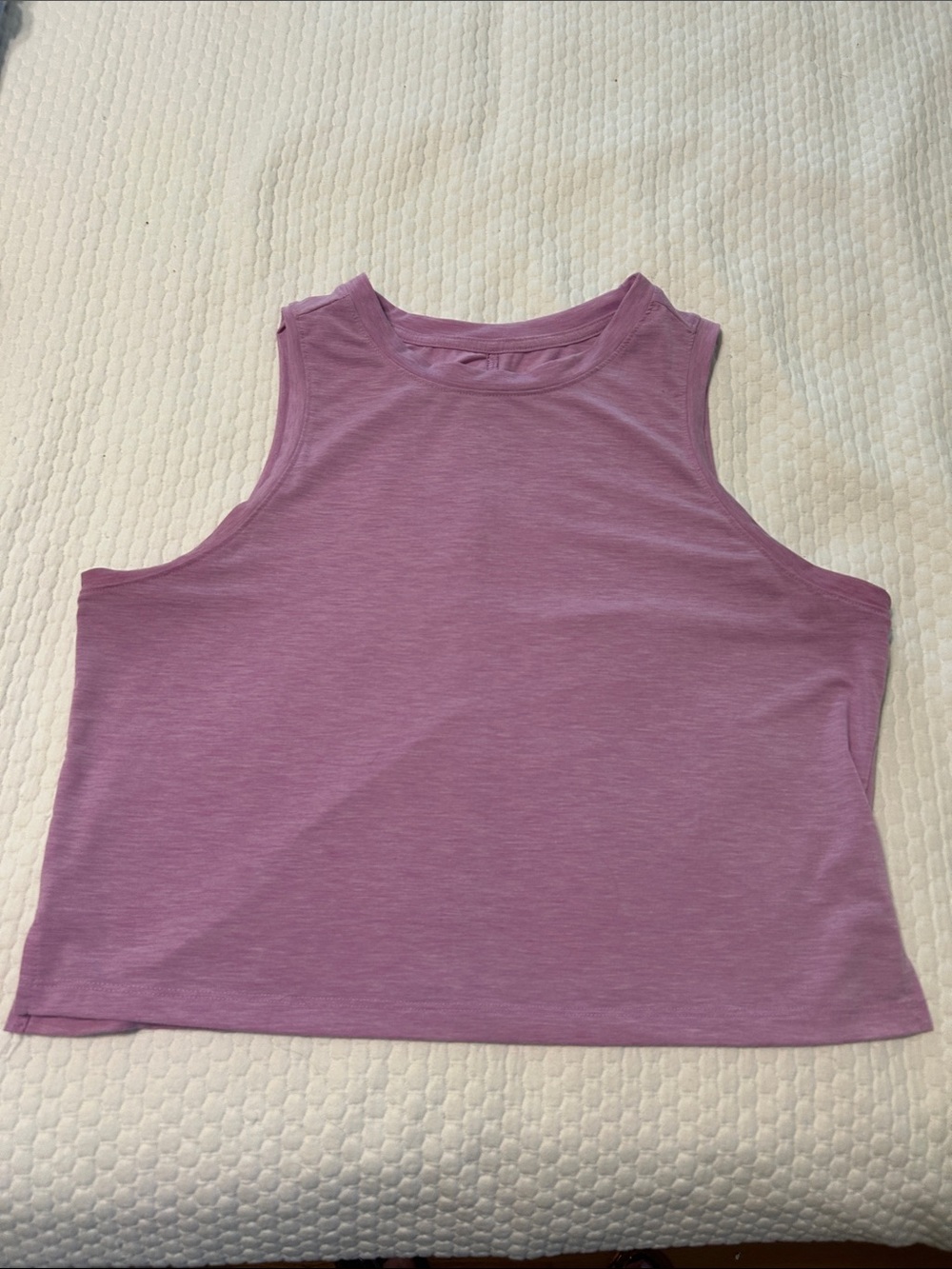 Sleeveless Crop Tank Top in Lavender